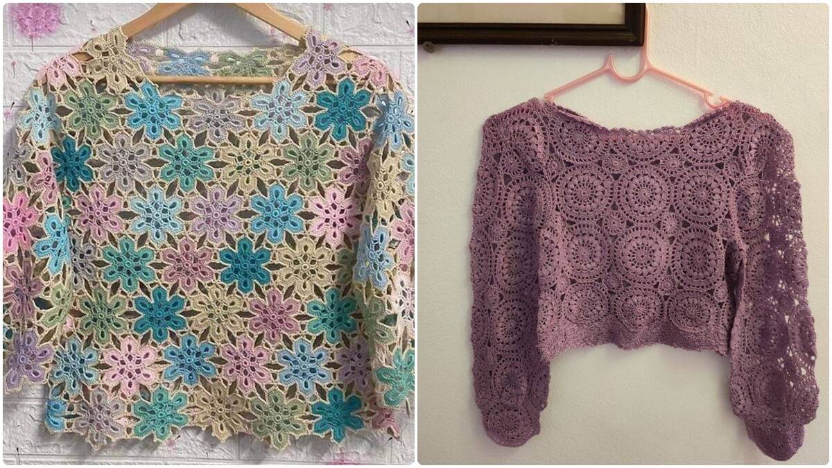 Blusas de Crochê com Motivos Lindíssimos: Detalhes que Encantam!