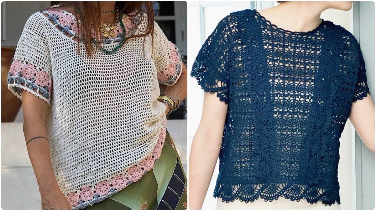 Blusas de Crochê: Peças Elegantes e Despojadas Que Nunca Saem de Moda!