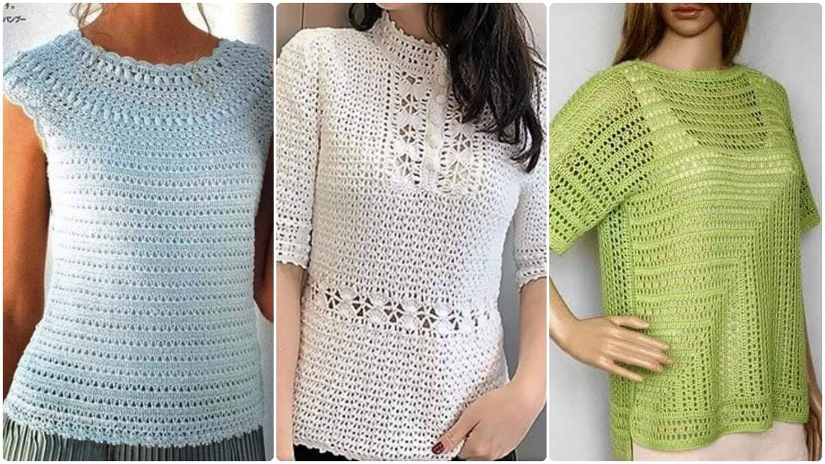 15 Blusas de Crochê: Peças Atraentes, Charmosas e Elegantes!