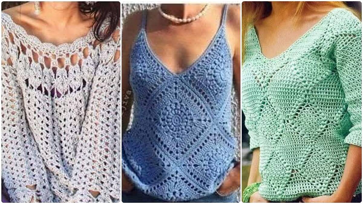 Veja 22 Blusas de Crochê Lindíssimas: Peças Para Todos os Estilos!