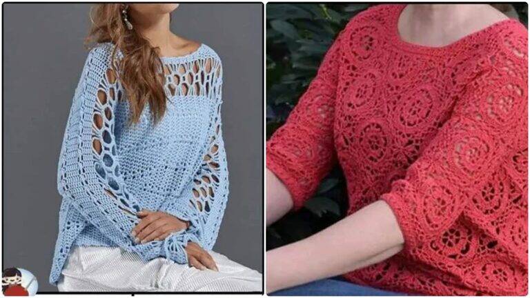 10 Blusas de Crochê Lindíssimas: As Peças que Vão Te Encantar!