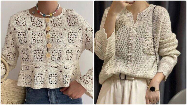 Blusas de Crochê Lindíssimas: Peças Elegantes e Exclusivas Para o Seu Look!