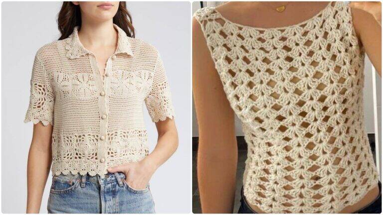 15 Blusas de Crochê Modernas: O Estilo Que Encanta e Transforma!