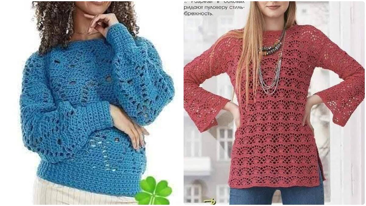 Blusas de Crochê para o Inverno com Gráficos: Estilo, Conforto e Calor!