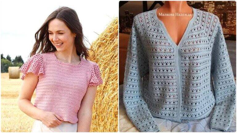 Blusas de Crochê: Crie Peças que Encantam com Criatividade!