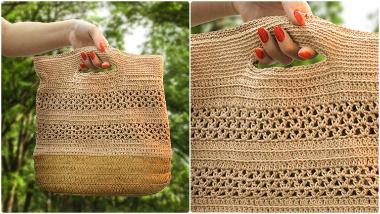 Bolsa de Crochê Amêndoa: Uma Peça Elegante e Sustentável!