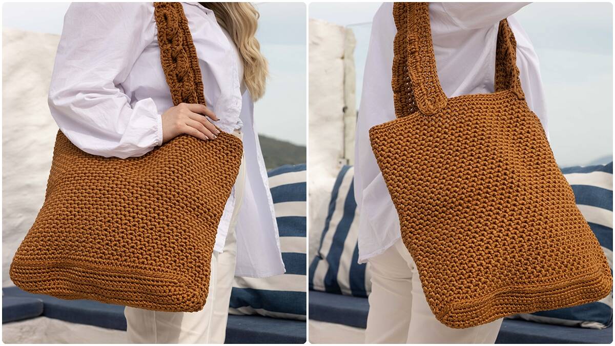 Bolsa de Crochê Cobre: Crie Uma Peça Espaçosa e Linda!