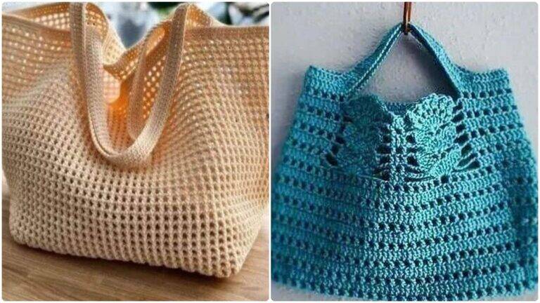 23 Bolsas de Crochê Lindíssimas: Peças Que Vão te Encantar!
