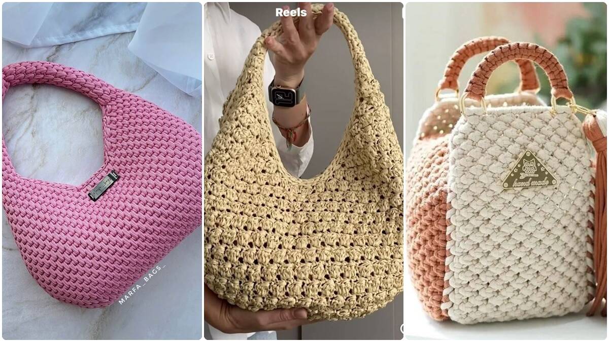 15 Bolsas de Crochê: Inspiração Para Você Criar Peças Exclusivas!