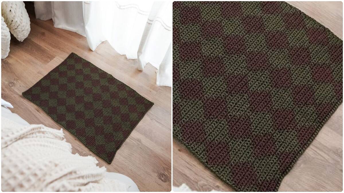 Capacho de Crochê Polly: Uma Peça Decorativa e Funcional!