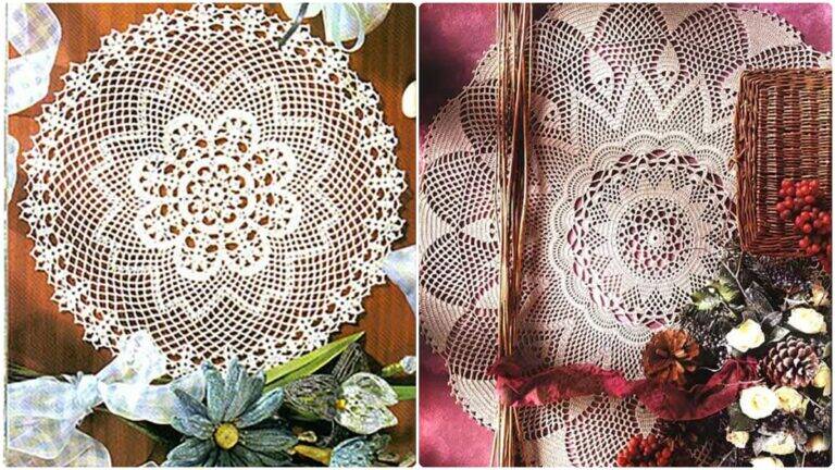 Centros de Mesa em Crochê com Gráficos: Decoração Artesanal e Criativa!