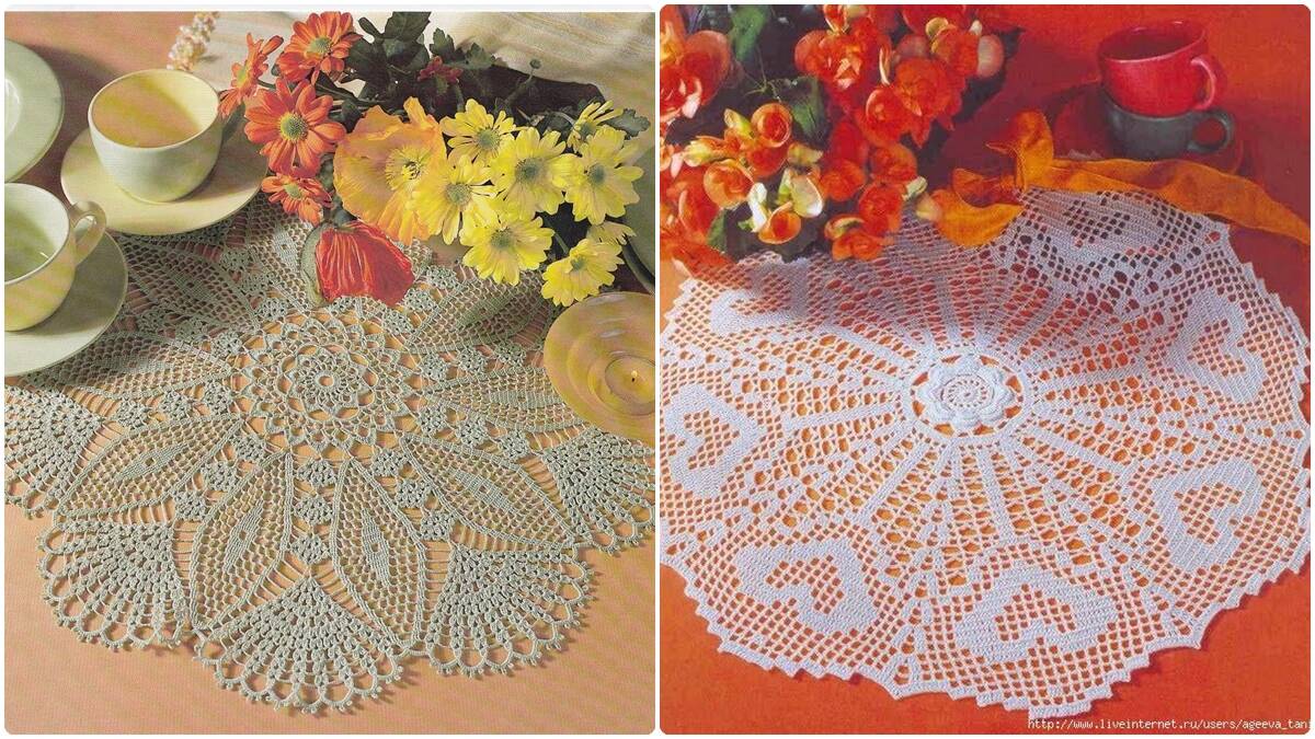 Centros de Mesa em Crochê: Gráficos e Inspirações para a Sua Casa!