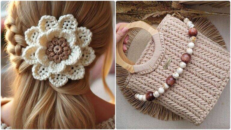Crochê Moderno: Moda e Acessórios Feitos com Criatividade e Estilo!