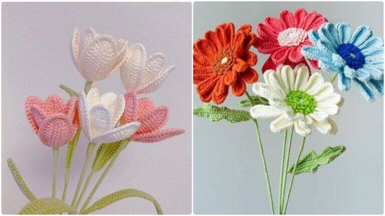 13 Flores de Crochê: Presentes Cheios de Carinho que Nunca Murcham!