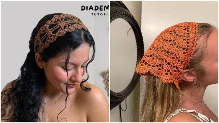 Lenços de Crochê: Elegância Atemporal em Cada Ponto!