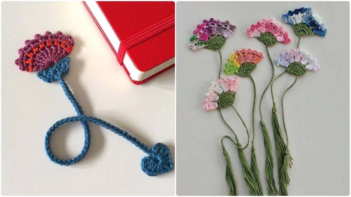 Marcadores de Páginas em Crochê: Presentes Fofos e Fáceis de Fazer!
