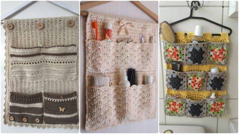 20 Organizadores de Crochê: Utilidade e Charme Feito por Você!