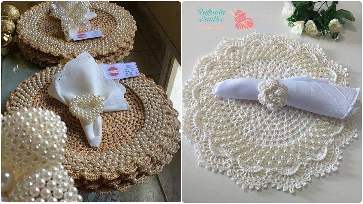 14 Sousplats de Crochê de Luxo: Elegância e Sofisticação à Sua Mesa!