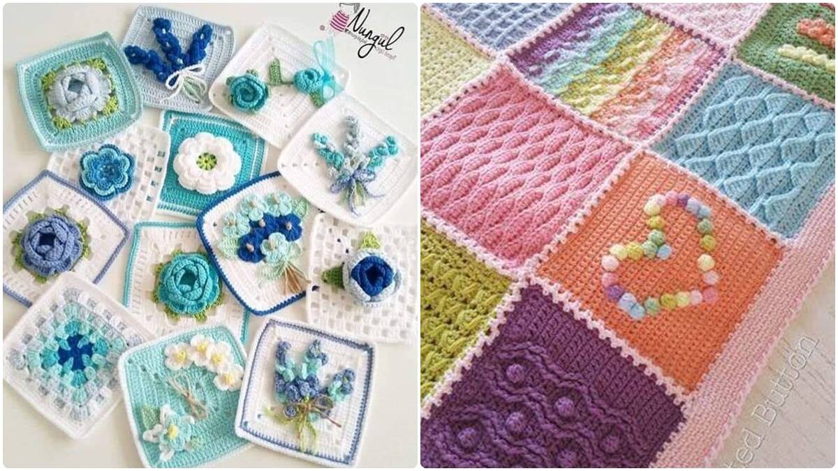 Squares de Crochê: Quadrados Que Criam Peças Incríveis!