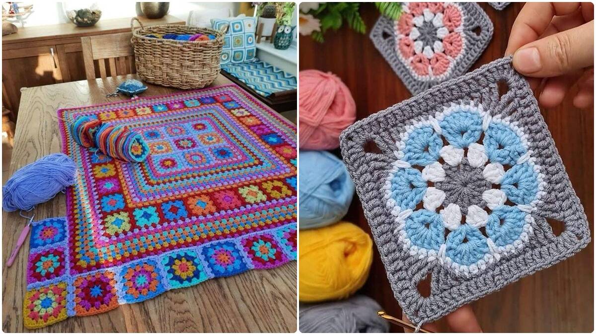 17 Squares de Crochê: Crie Peças Lindas e Criativas!