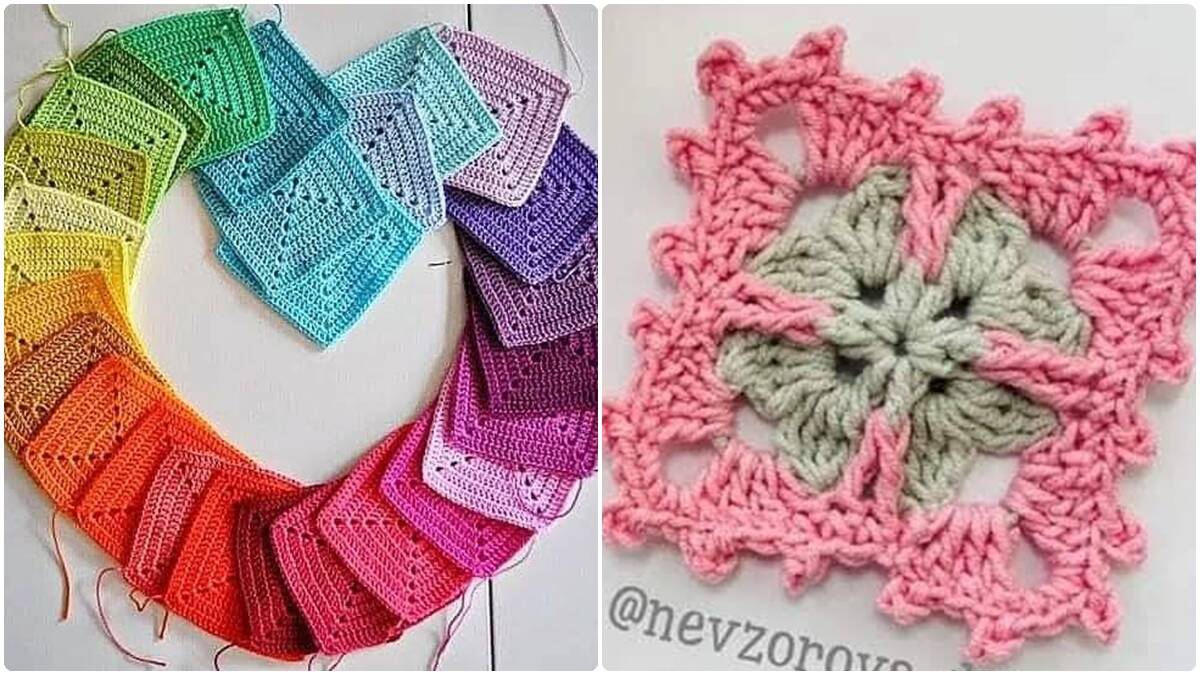 Squares de Crochê com Gráficos: Crie Peças Lindas com Criatividade e Facilidade!