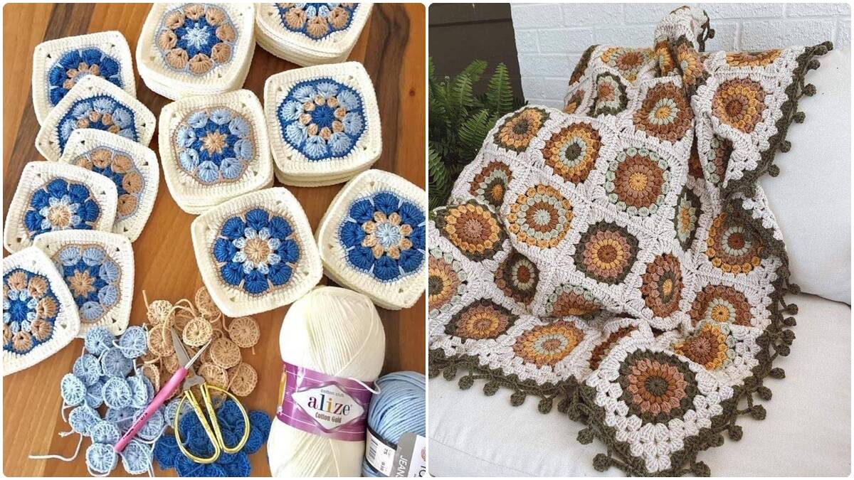 Squares de Crochê Lindíssimos para Criar Moda ou Decoração!