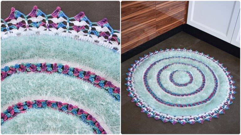 Tapete de Crochê Luxo Candy: Decore a Sua Casa com Conforto!