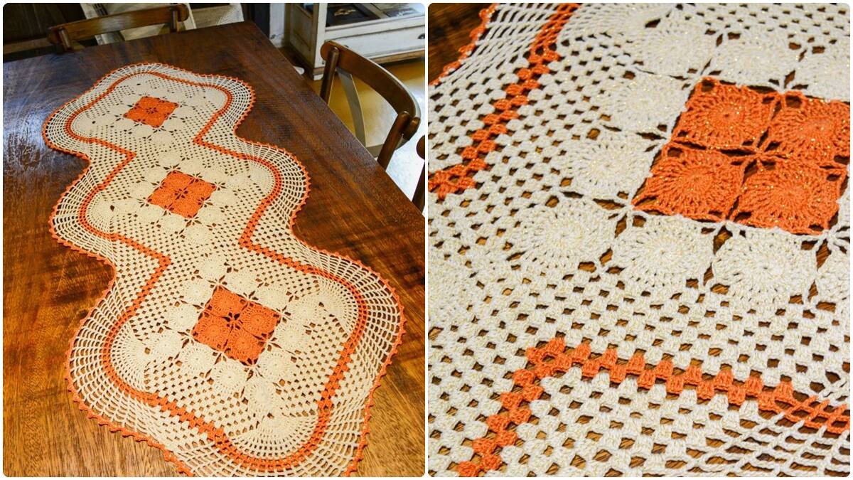 Trilho de Mesa em Crochê Porto: Elegância para a Sua Mesa!