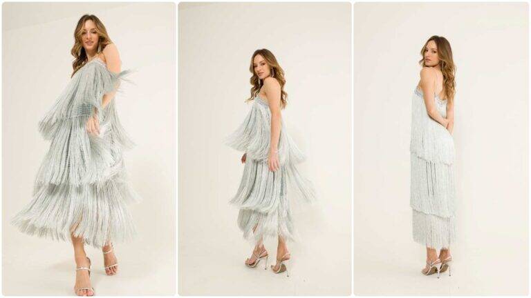 Vestido de Crochê Luciana: A Elegância que Brilha!