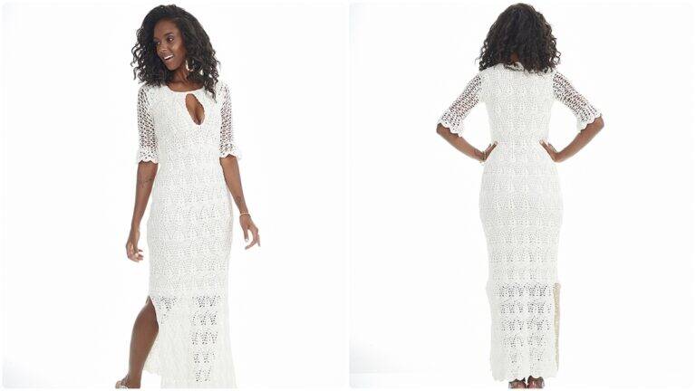 Vestido de Crochê Off White: Elegância para Qualquer Ocasião!