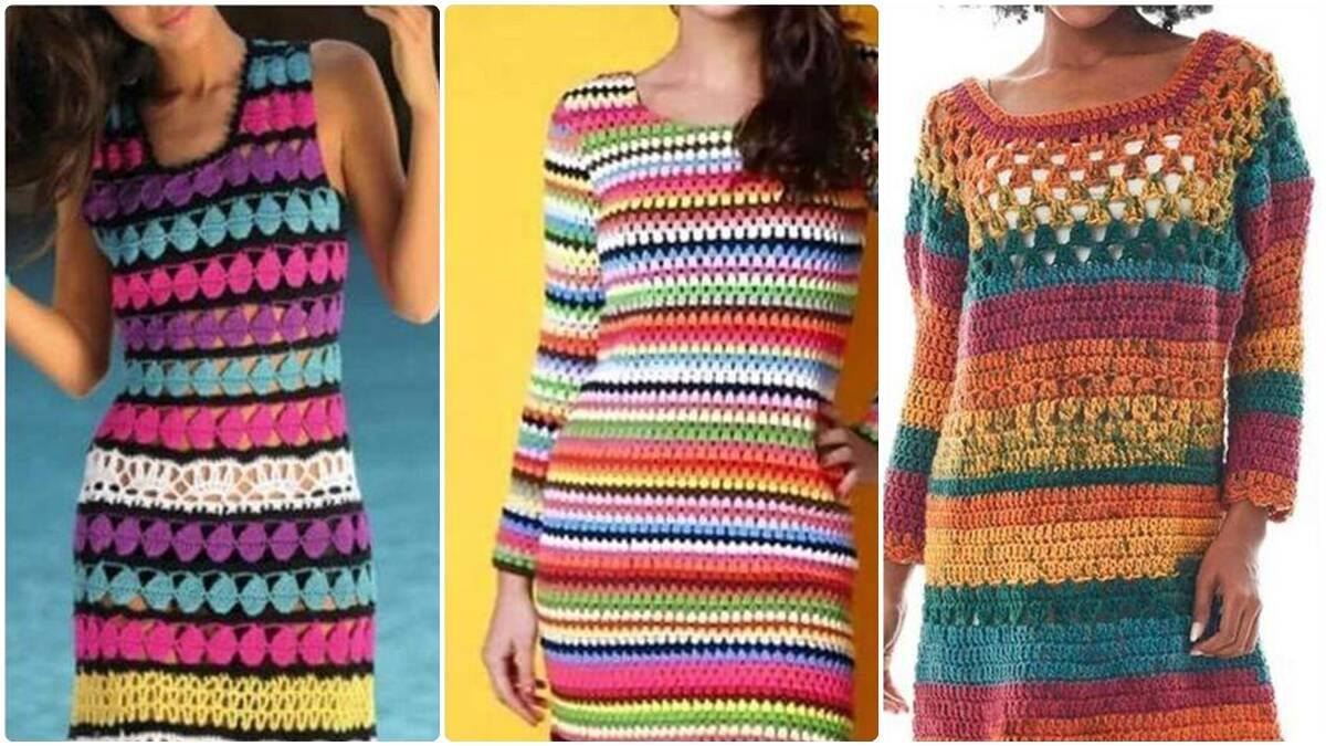 15 Vestidos de Crochê Colorido: Estilo, Alegria e Originalidade em Cada Ponto!