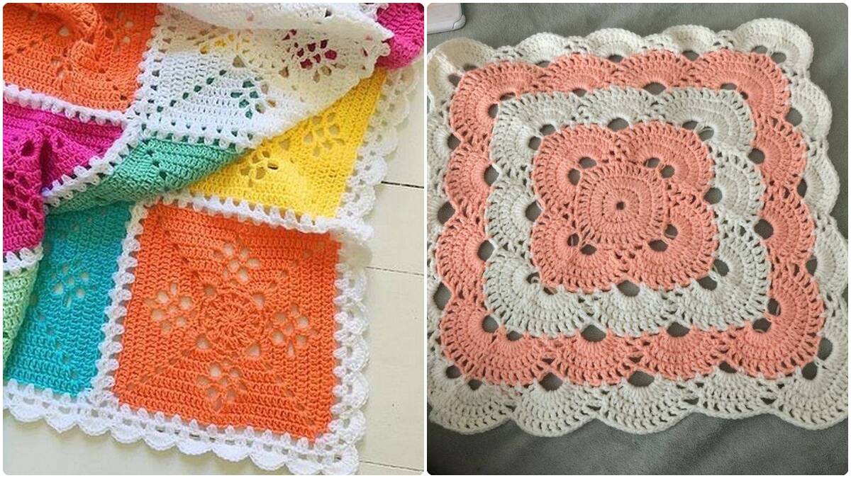 Squares de Crochê: Charme e Criatividade Atemporal em Cada Quadrado!