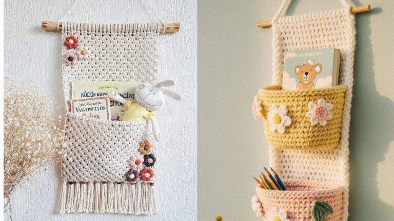 Organizador Infantil de Crochê: Ideia Fofa e Funcional para o Quartinho!