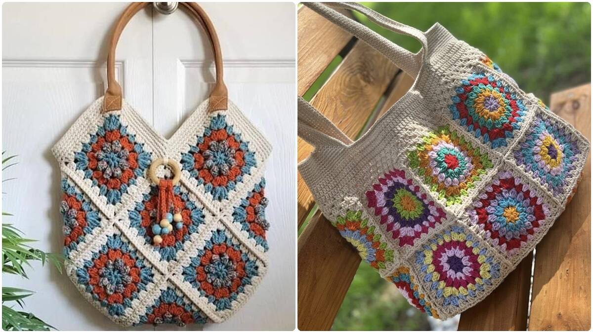 15 Bolsas de Crochê com Squares: Transforme com Cada Quadrado!
