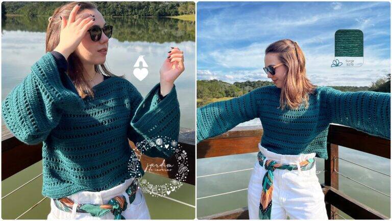 Blusa de Crochê Orquídea: Crie um Modelo Lindíssimo!