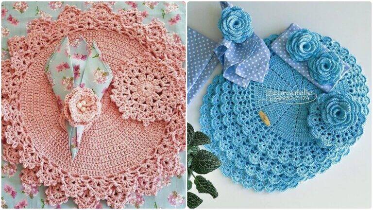12 Sousplats de Crochê: Se Inspire e Crie os Seus com Charme Artesanal!