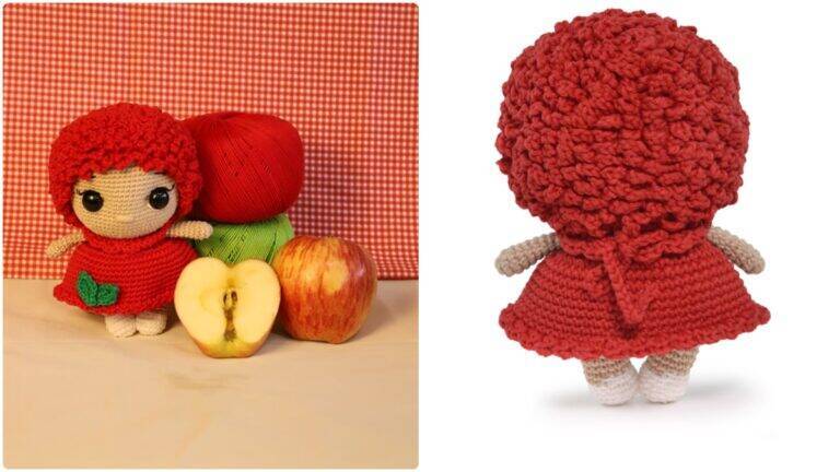 Amigurumi da Boneca Maçã: Uma Peça Cheia de Personalidade!