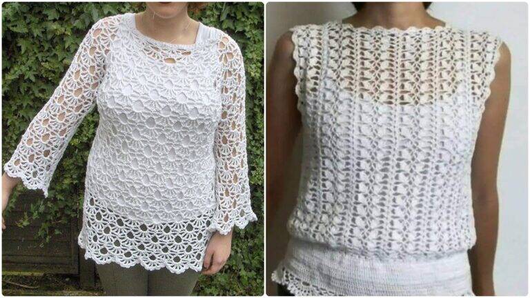 Inspire-se nestas blusas de crochê lindas com gráficos e crie peças únicas!