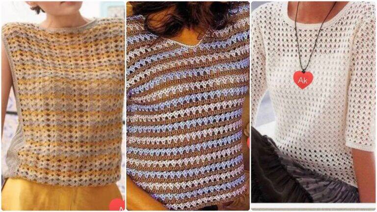 Blusas de Crochê: Estilo Confortável e Leve para Qualquer Estação do Ano!