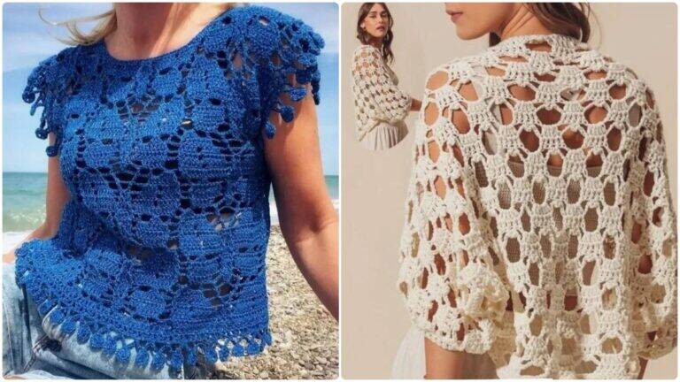 15 Blusas de Crochê para a Primavera: Leveza, Estilo e Criatividade!