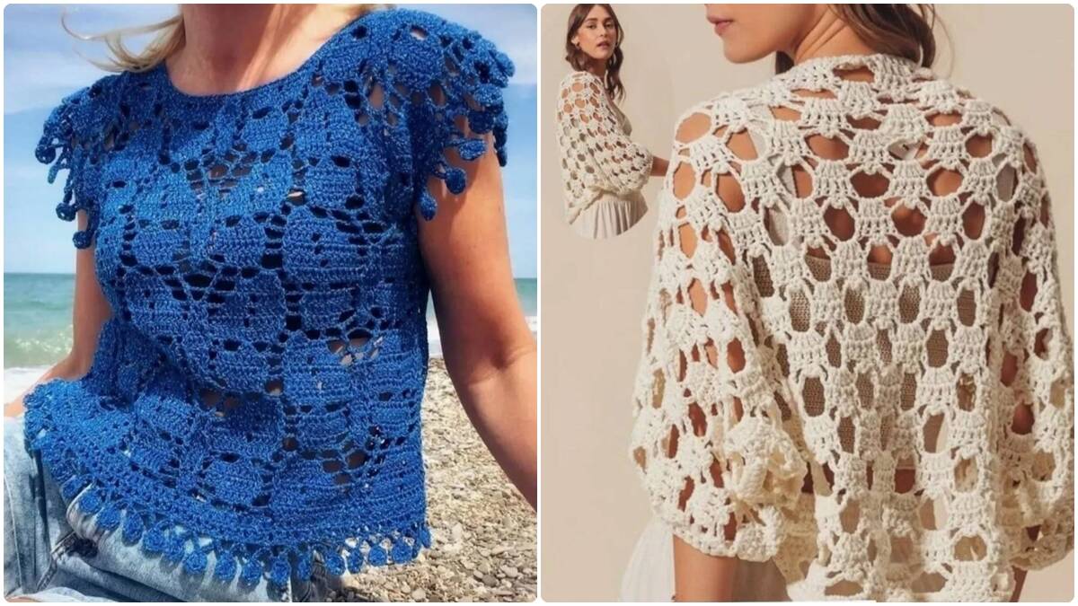 15 Blusas de Crochê para a Primavera: Leveza, Estilo e Criatividade!