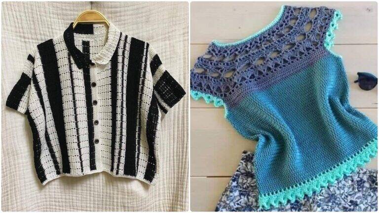 14 Blusas de Crochê para Qualquer Ocasião: Os Modelos que Transformam Seu Guarda-Roupa!