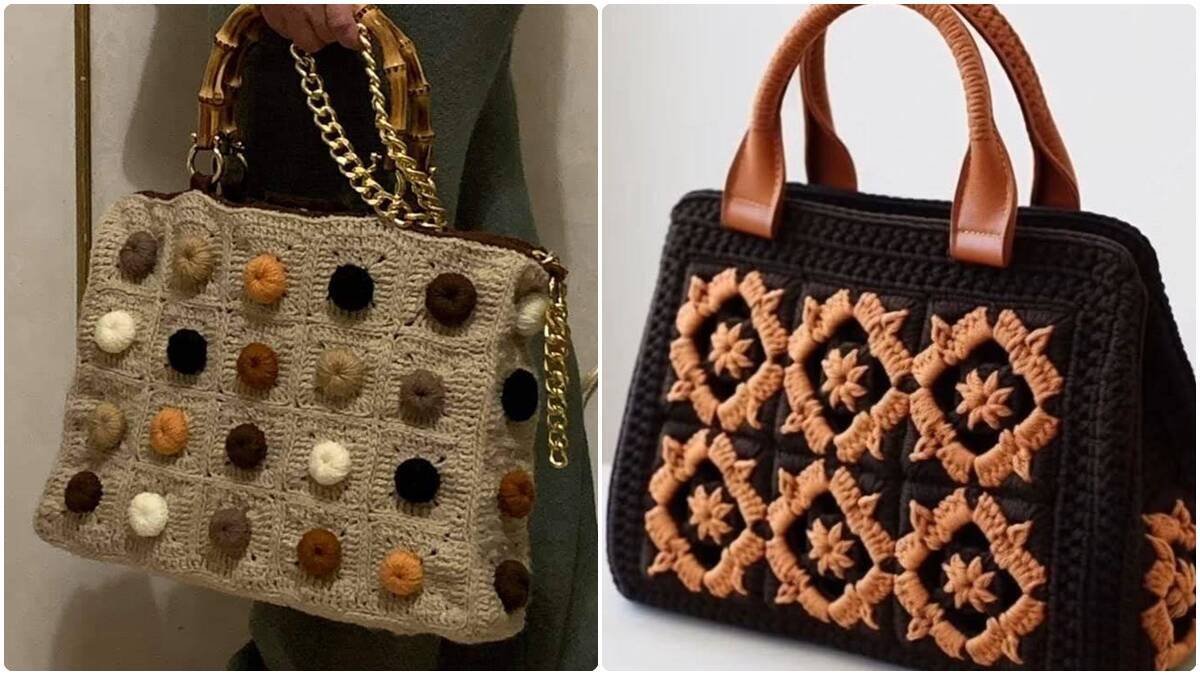 Bolsas de Crochê com Squares: Peças Elegantes e Fáceis de Fazer!