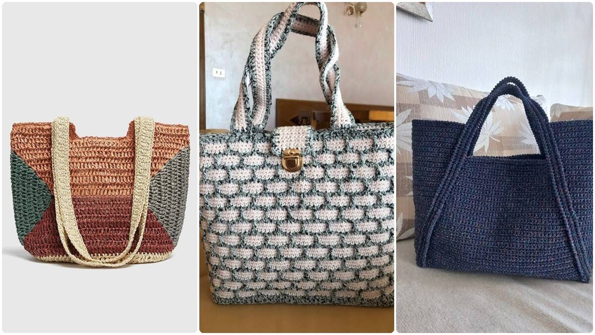 28 Bolsas de Crochê Lindíssimas: Veja Peças Incríveis Para o Seu Look!