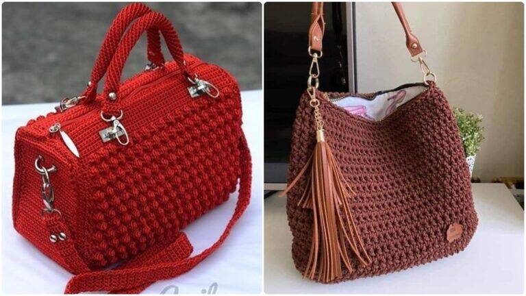 Bolsas de Crochê: Modelos Elegantes que Sofisticam o Seu Look!