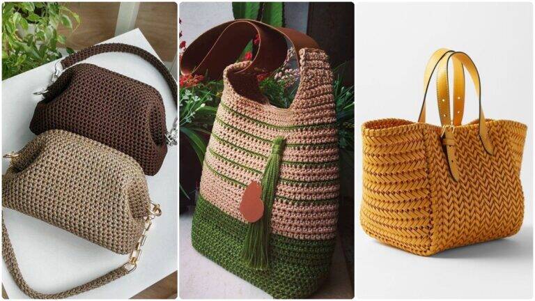 10 Bolsas de Crochê que Vão te Inspirar a Criar as Suas Peças Lindas!