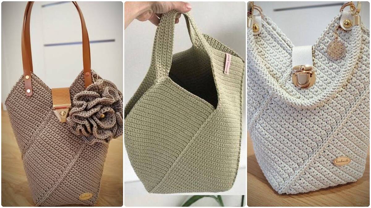 Bolsas de Crochê Fácil com Ponto Alto: Charme e Praticidade em Suas Mãos!