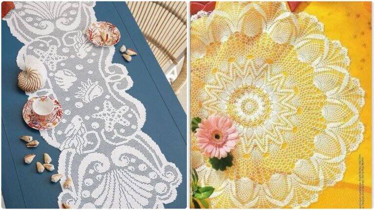 Conheça Centros de Mesa em Crochê que Transformarão a Sua Decoração!