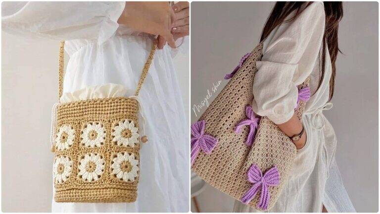 Bolsas de Crochê Lindas e Perfeitas para o Dia a Dia: Estilo e Praticidade em Cada Detalhe!