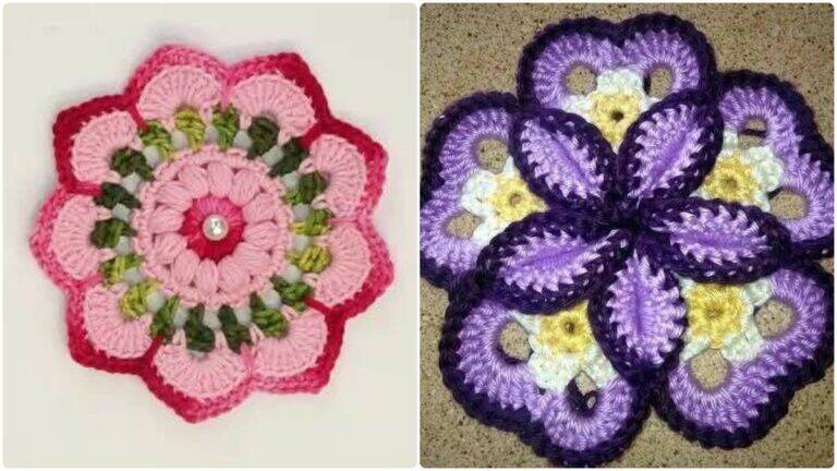 Flores de Crochê para Aplicação: Crie Peças Lindas com Essas Flores!